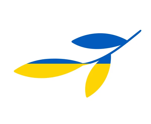 Ukraine Symbol Flag Emblem National Europe Abstract Vector Illustration Design — стоковий вектор