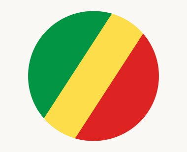 Kongo Ulusal Afrika Cumhuriyeti Amblem Simgesi Vektör İllüstrasyonu Soyut Tasarım Elemanı