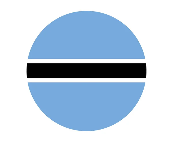 Botswana Flag National Africa Emblem Icon Vector Illustration Abstract Design — ストックベクタ