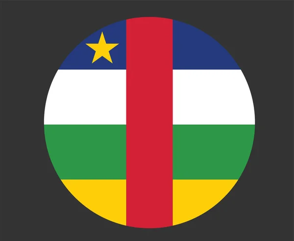 Zentralafrikanische Republik Flagge Nationalafrika Emblem Ikone Vektor Illustration Abstraktes Design — Stockvektor