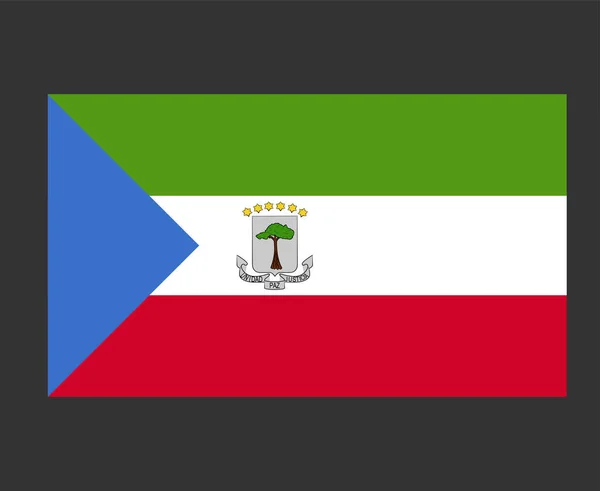 Equatorial Guinea Flag National Africa Emblem Symbol Icon Vector Illustration — Διανυσματικό Αρχείο