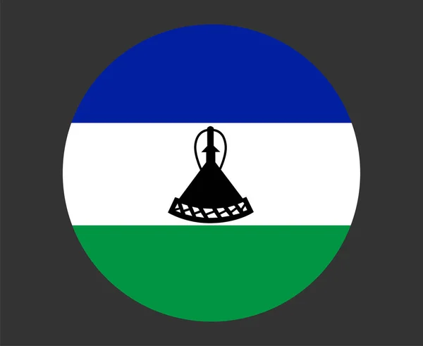 Lesotho Flag National Africa Emblem Icon Vector Illustration Abstract Design — Stock vektor
