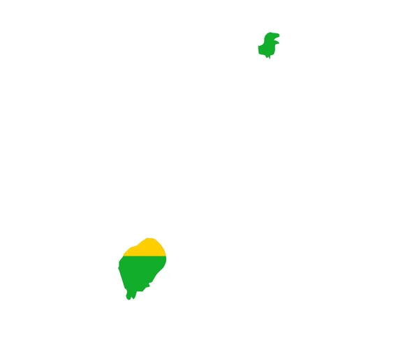 Sao Tome Flag National Africa Emblem Map Icon Vector Illustration — Stockvector