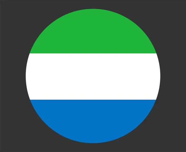 Σημαία Σιέρρα Λεόνε Εθνική Αφρική Έμβλημα Εικονίδιο Διάνυσμα Εικονογράφηση Αφηρημένη — Διανυσματικό Αρχείο