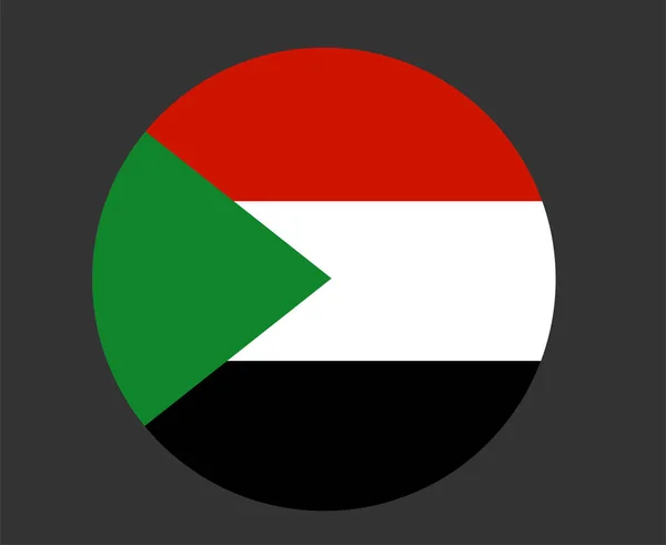 Sudan Flag National Africa Emblem Icon Vector Illustration Abstract Design — Vector de stock