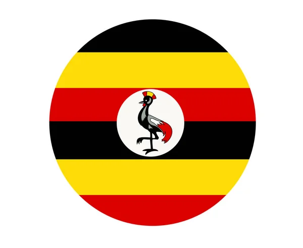 Σημαία Ουγκάντας Εθνική Αφρική Emblem Εικονογράφηση Διάνυσμα Αφηρημένο Στοιχείο Σχεδιασμού — Διανυσματικό Αρχείο