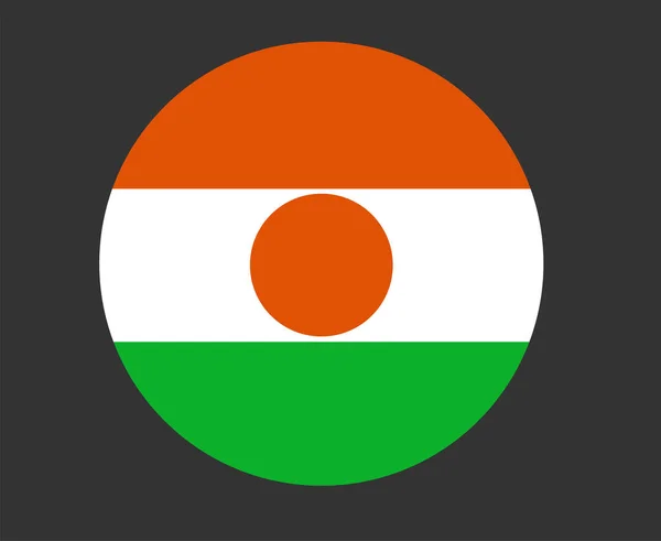 Niger Flag National Africa Emblem Icon Vector Illustration Abstract Design — Stockový vektor