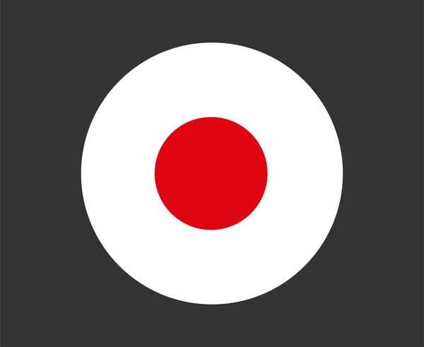 日本フラッグナショナルアジアエンブレムアイコンベクトルイラストアブストラクトデザイン要素 — ストックベクタ