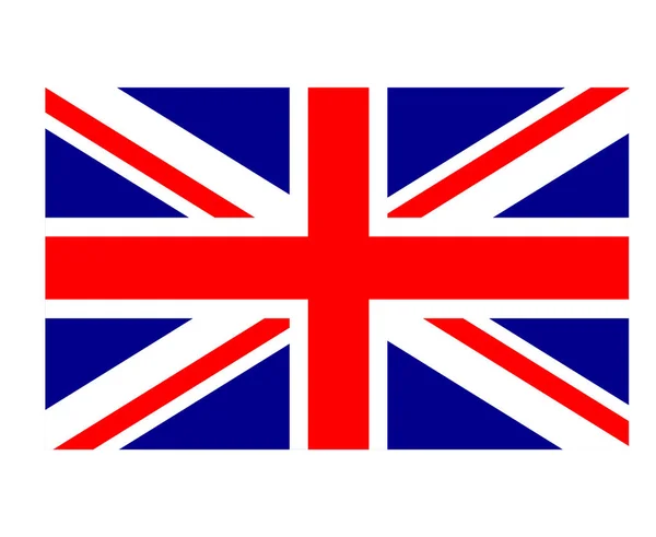 British United Kingdom Flag National Europe Emblem Symbol Icon Vector — Vettoriale Stock