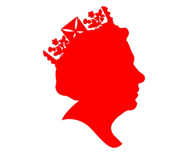 Elizabeth Face Portrait Reine Britannique Royaume Uni 1926 2022 National — Image vectorielle