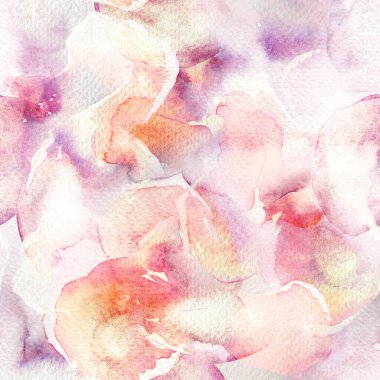 Pastel çiçekler, sulu boya, soyut, pürüzsüz desen. Pembe ve mor narin kadınsı arkaplan dokusu