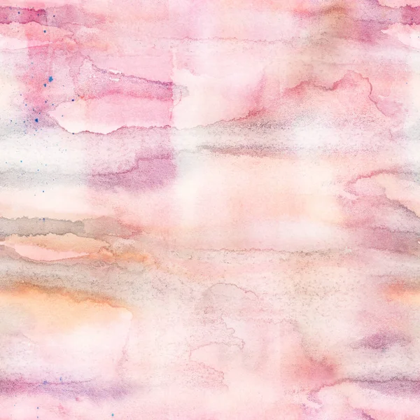 Pastello etereo acquerello astratto modello senza soluzione di continuità. Fard rosa delicato femminile sfondo texture — Foto Stock