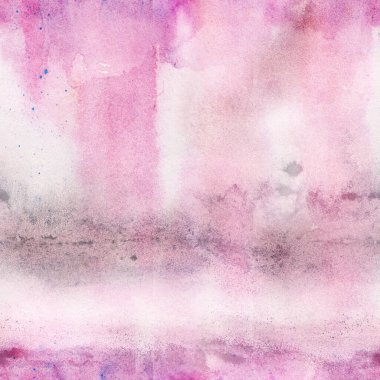 Pastel ruhani suluboya soyut, dikişsiz desen. Kızarık pembe kadınsı arkaplan dokusu