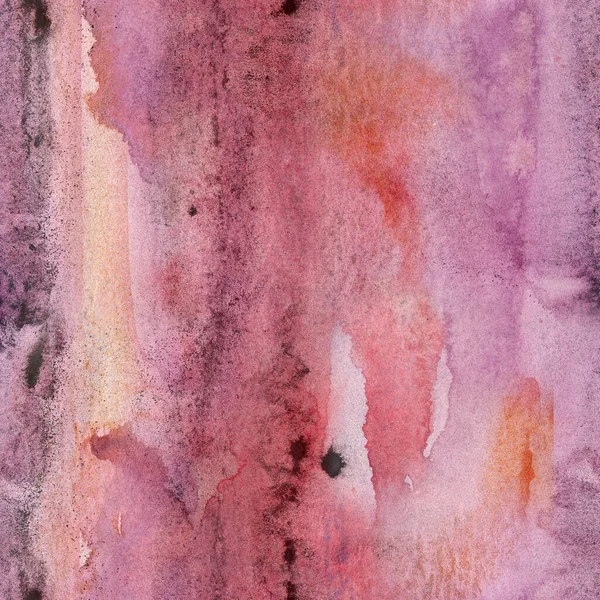 Pink and purple Watercolor abstract seamless pattern. Feminine elegant design with splashes of paint background texture — Foto Stock