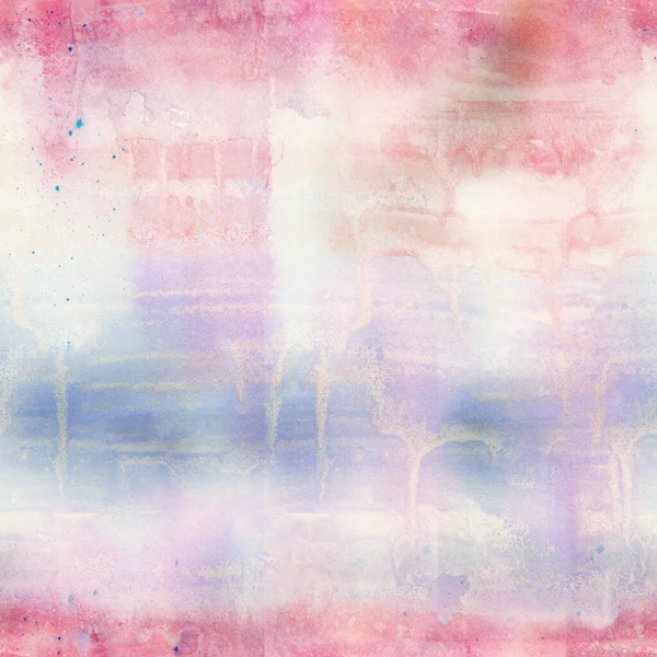 Pastello etereo acquerello astratto modello senza soluzione di continuità. Rosa chiaro e blu delicata texture femminile sfondo — Foto Stock