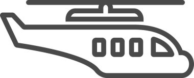 Helikopter geliyor. Askeri hat simgesi