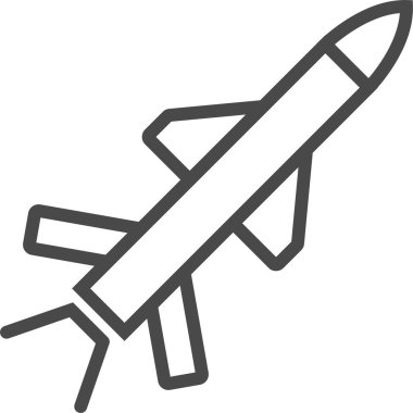 Cruise füzesi. Askeri hat simgesi