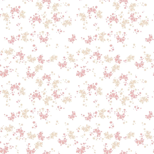 Flor Pastel padrão etéreo sem costura. Blush rosa delicada textura de fundo feminino, textura floral contemporânea para impressão, têxtil, papel de parede — Vetor de Stock