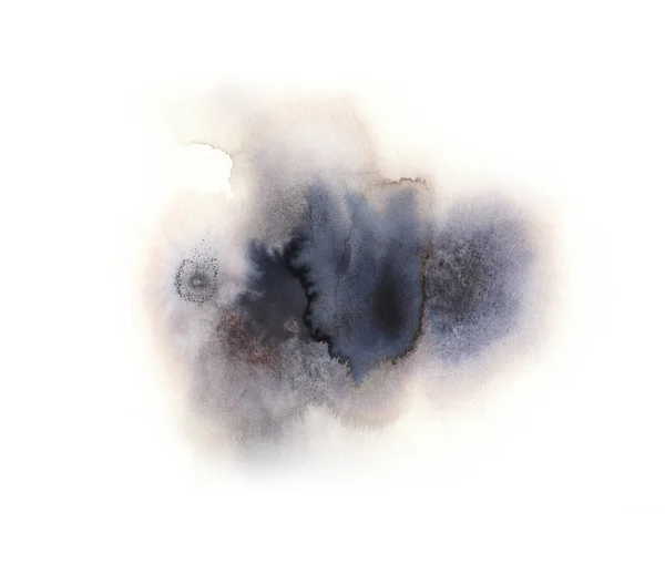 Smoky Grey Watercolor Texture Abstract Wall Art Contemporary Room Modern — 스톡 사진