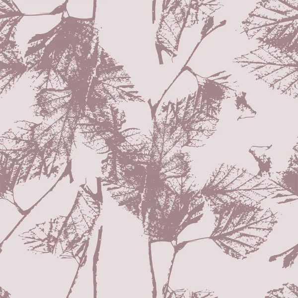Árbol Abedul Rosa Polvo Patrón Sin Costuras Bosque Elegante Textura — Archivo Imágenes Vectoriales