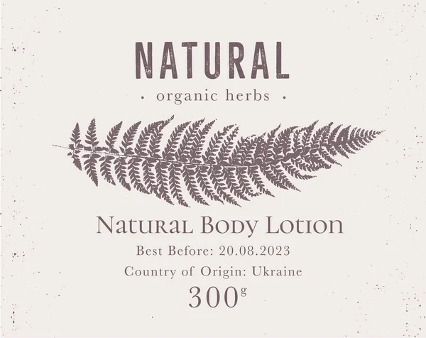 Elegant Label Natural Organic Herbal Products Vintage Packaging Design Collection — Stock Vector