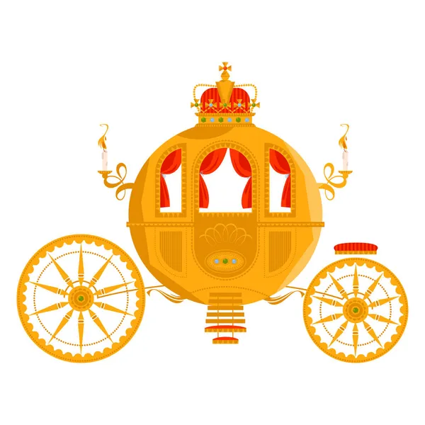 Princess Fantasy Carriage Illustration Vectorielle — Image vectorielle