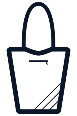 Saplı ve fermuarlı kadın alışveriş çantası.