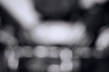 Siyah ve beyaz bokeh. Seçici odak.