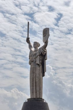 Mother Motherland statue in Kyiv, Ukraine. Ukrainian monument. 