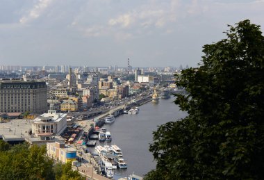 Landscape of the city of Kyiv. 