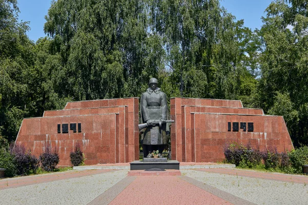 Ucrânia Brovary Monumento Residentes Brovário Que Morreram Durante Segunda Guerra — Fotografia de Stock