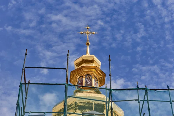 Domos Encofrados Eclesiásticos Restauración Construcción Cúpula Iglesia — Foto de Stock