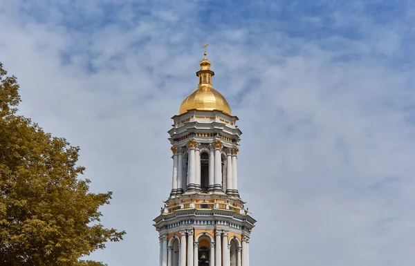 Gran Torre Del Campanario Lavra Kiev Pechersk Lavra Kiev Monasterio — Foto de Stock