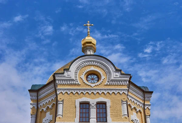 Cúpulas Iglesia Kiev Vista Fachada Cúpula Iglesia —  Fotos de Stock