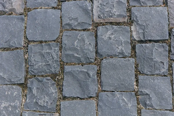 Paved Square Granite Pavement Dark Gray Color Pavement Laid Square — Stockfoto