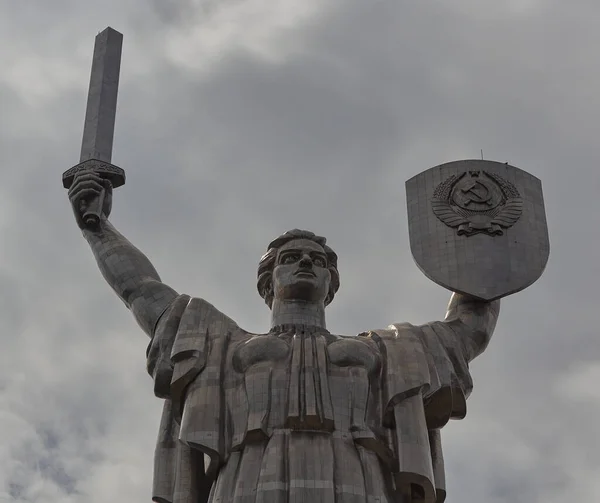 Mother Motherland Statue Kyiv Ukraine Ukrainian Monument — Zdjęcie stockowe