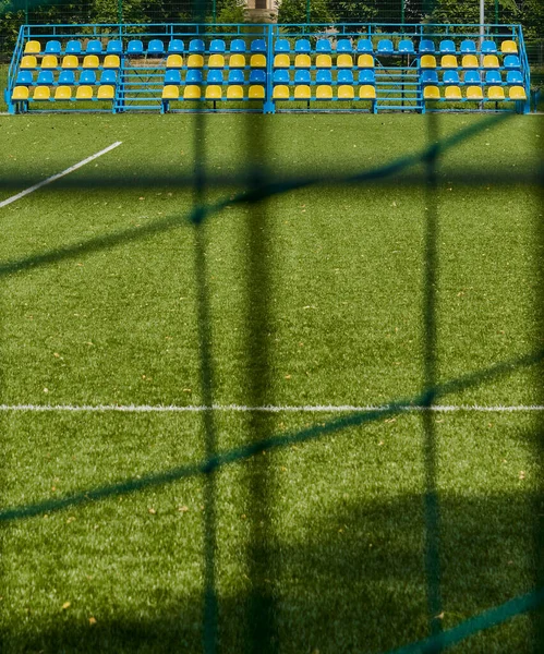 Rete Verde Cavalletto Calcio — Foto Stock