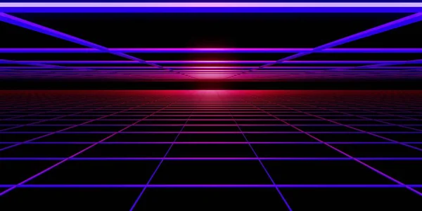 80S Retro Futurista Néon Crachá Fundo Ilustração Premium — Fotografia de Stock