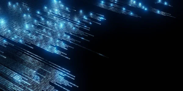 ikili kod arka plan soyut teknoloji Dijital ikili veri ve güvenli veri konsepti 3d illüstrasyon