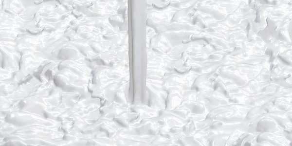 Süt Dökme Suyu Beyaz Sıvı Sıçrama Illüstrasyon — Stok fotoğraf