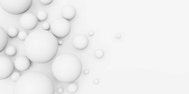 Çember soyut serbest yüzen top Parlak geometrik arkaplan 3d illüstrasyon