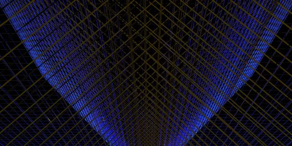 Neon Grid Laser Achtergrond Neon Licht 80S Illustratie — Stockfoto