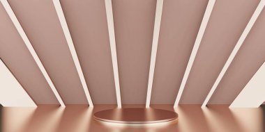 ürün gösterim standı Basit ve zarif sahne 3 boyutlu illüstrasyon