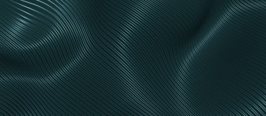 Plastik eğrilerin dalga arkaplan paralel çizgileri 3 boyutlu illüstrasyon