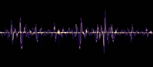 Equalizer Pulse Heart Wave Lines Abstract Background Illustration — Stock Photo, Image