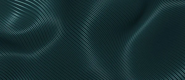 Plastik eğrilerin dalga arkaplan paralel çizgileri 3 boyutlu illüstrasyon