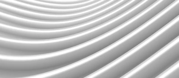 Onda Plástico Branco Linhas Paralelas Fundo Onda Uma Curva Curvada — Fotografia de Stock