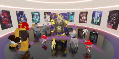 Kum havuzu NFTProjects Görseller Metaverse ve NFT Sanat Galerisi 3D Resimler