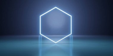 Bedava arka plan lazer aydınlatma odası neon sahne teknolojisi zemin ve duvar 3D illüstrasyon