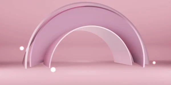 Background Podium Ring Stage Pallet Circle Curved Display Curve Illustration — Fotografia de Stock